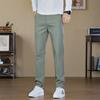 Men's new trousers straight business gentleman casual pants daily versatile men's anti-wrinkle drape blue pants men