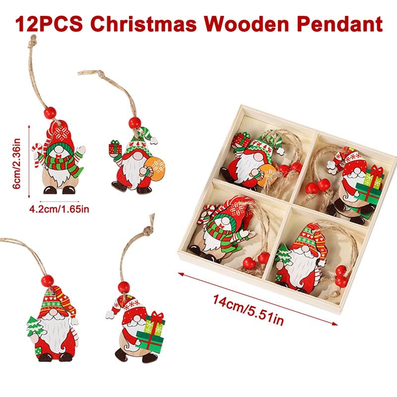 Holz-Weihnachtsanhänger Frohe Weihnachten Dekoration für Zuhause 2025 Navidad Ornamente Weihnachtsbaum-Dekoration Xmas Geschenke Neujahr 2026