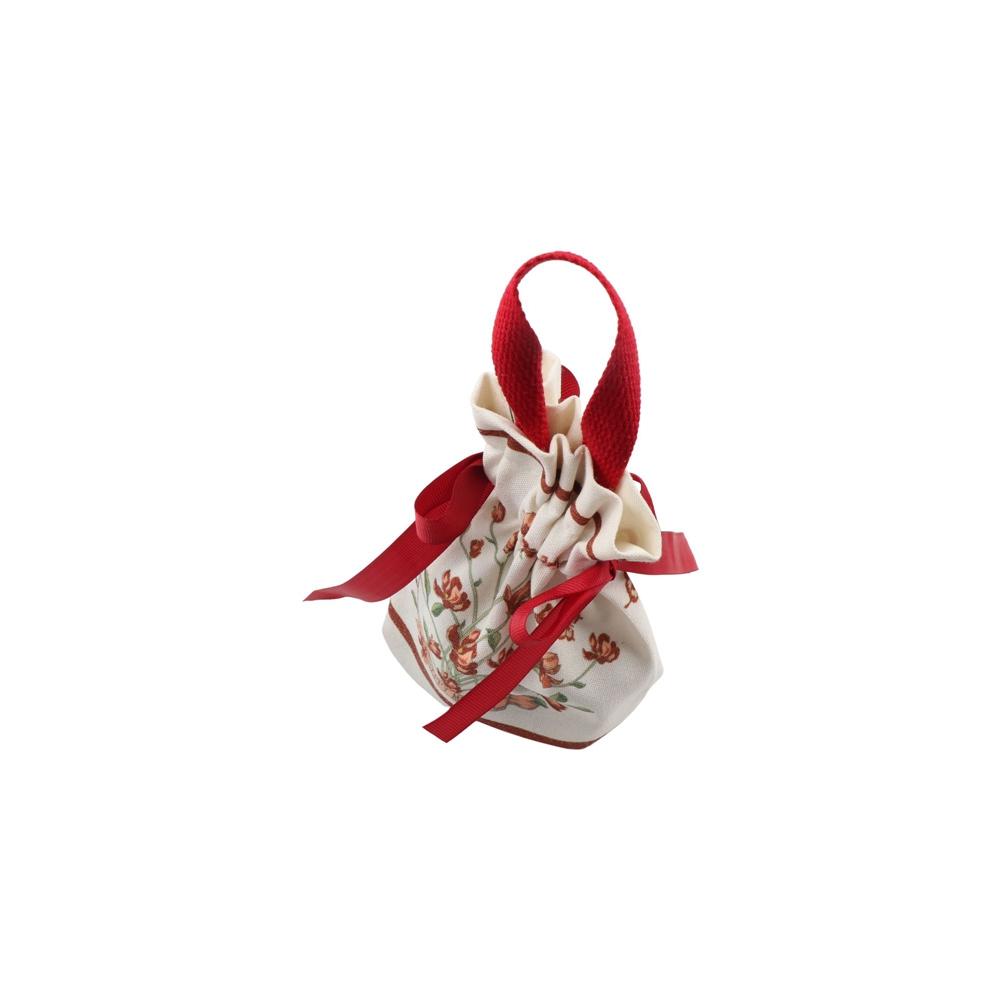 Large Capacity Small Flower Wrist Bag Mesh Flower Festive Sugar Bag Sweet Bowknot Handbag  Wedding