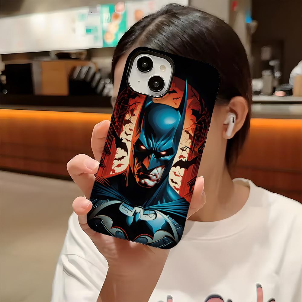 Cool B-Batmans Logo Phone Case For Iphone 16 Pro Max 15 13 14 12 11 14 Pro Max 15 Pro Max Two-in-one Cover