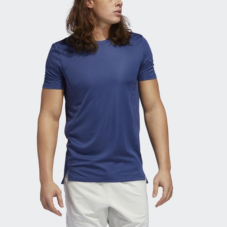 Adidas H.Rdy Trainings-Rundhals-Kurzarm-T-Shirt Herren Tops Tech-Indigo GL7299