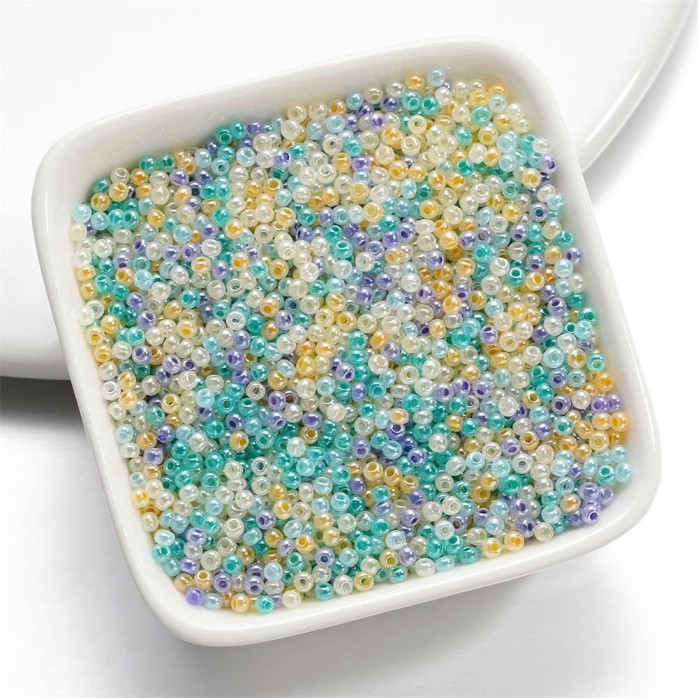 10g/Lot 2mm Mixed Color Glass Seed Beads Round Spacer Bead For DIY Earrings Bracelet Necklace Jewelry Making Accessories