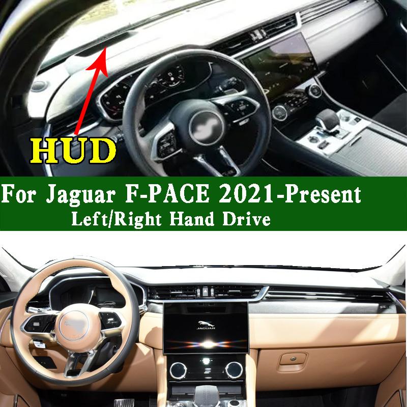 For Jaguar F-PACE P250 P340 P400    2024 Dashmat Dashboard Cover trument Panel Sunscreen Protective Pad Anti-Dirt