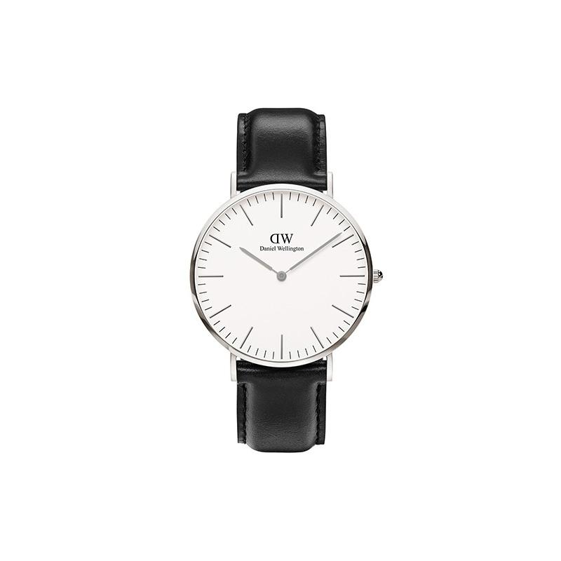 DANIEL WELLINGTON Watch Quartz Movement Leather Strap White Dial Men's Watch Watch Fashionable and Simple DW00100020