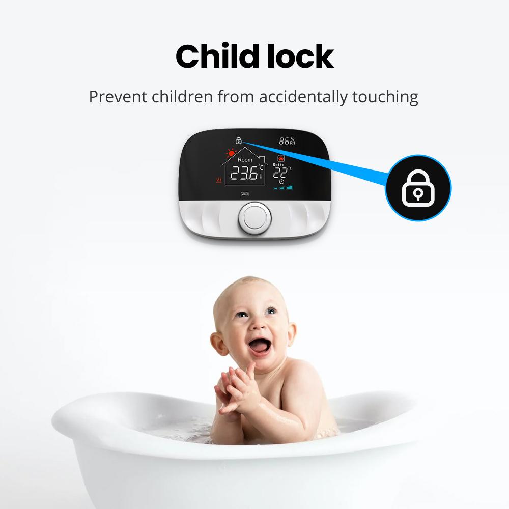 Tuya WIFI Temperature Controller Weekly Programmable Temperature Timing Setting Mobilephone Tuya
