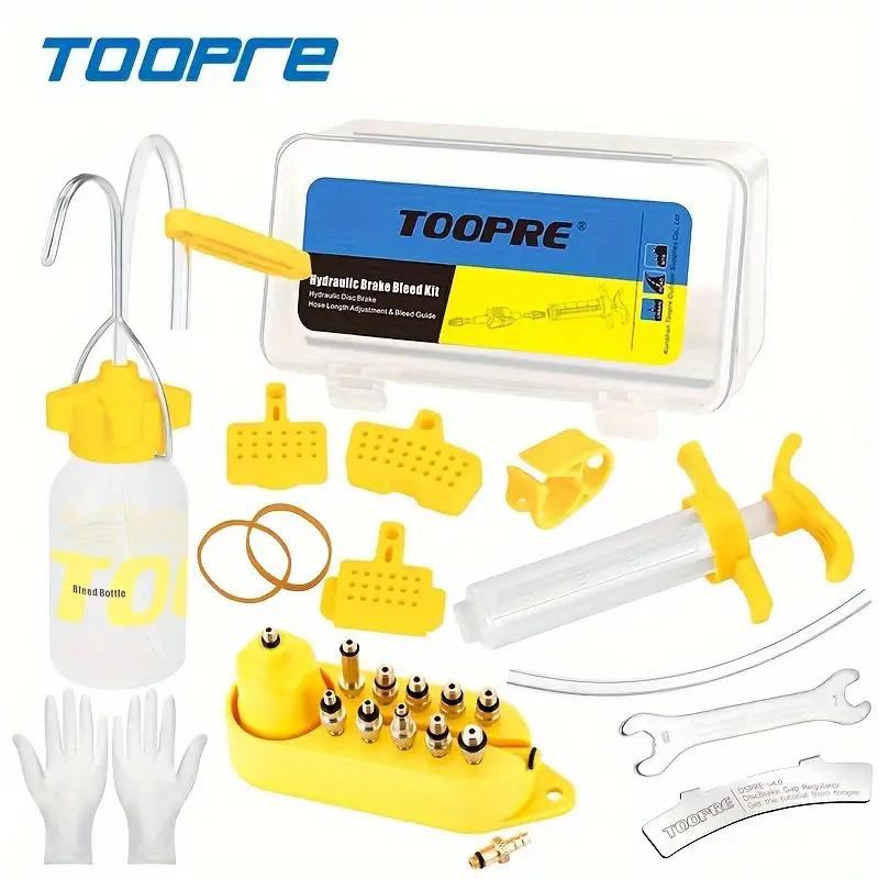 

TOOPRE Bike Hydraulic Disc Brake Oil Bleed Kit Tool MTB Road Brake Bleed Kit Repair Tools For Shimano Magura Tektro Sram Standard metal