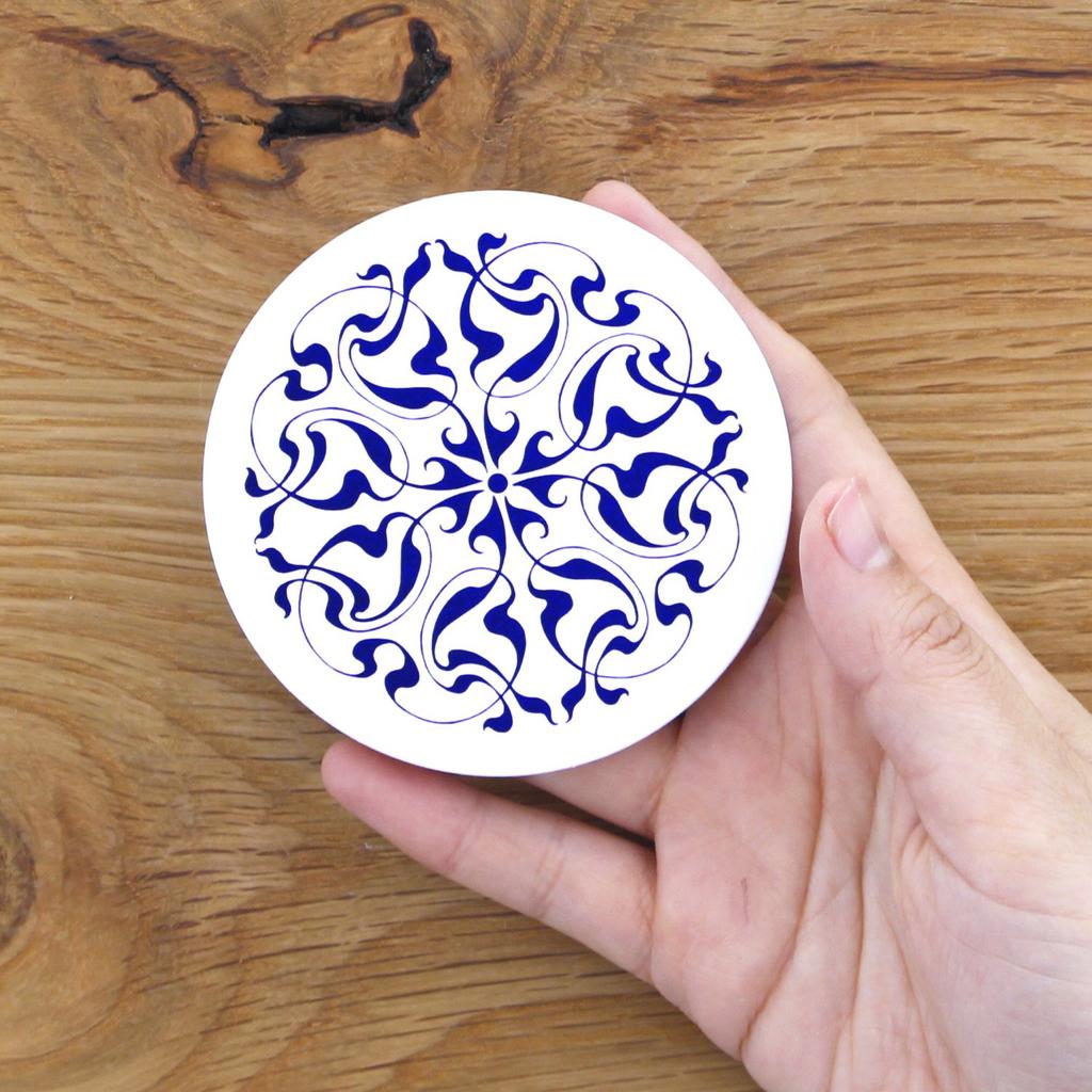 Daikoku Kogyo Paper Coasters, Ivy Pattern, Japan (100 Pieces) PKCF7001