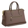 Coach Georgia 34 Reißverschluss Oben Exquisites genarbtes Leder Schulter Crossbody Tote Tasche Große Damen taschen Dunkel-Stein CR156-IMV2R