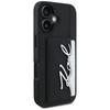Etui Karl Lagerfeld Hc Grained Pu        Cardslot Metal Signature Do Iphone 16 Czarny