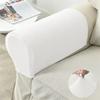 2 Pieces /Set Sofa Armrest Cover Polar Fleece Elastic Couch Armchair Arm Protector Case Stretch Non -Slip Removable Arms Slipcover