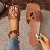 Fashion 2025 Summer New Sandals for Women Dressy Fashion Design Slippers Comfort Girls Flip-flops Flat Slides Casual Shoes