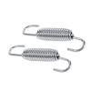 2x Motorcycle Exhaust System Fully Rotatable Mounting Springs Stainless Steel