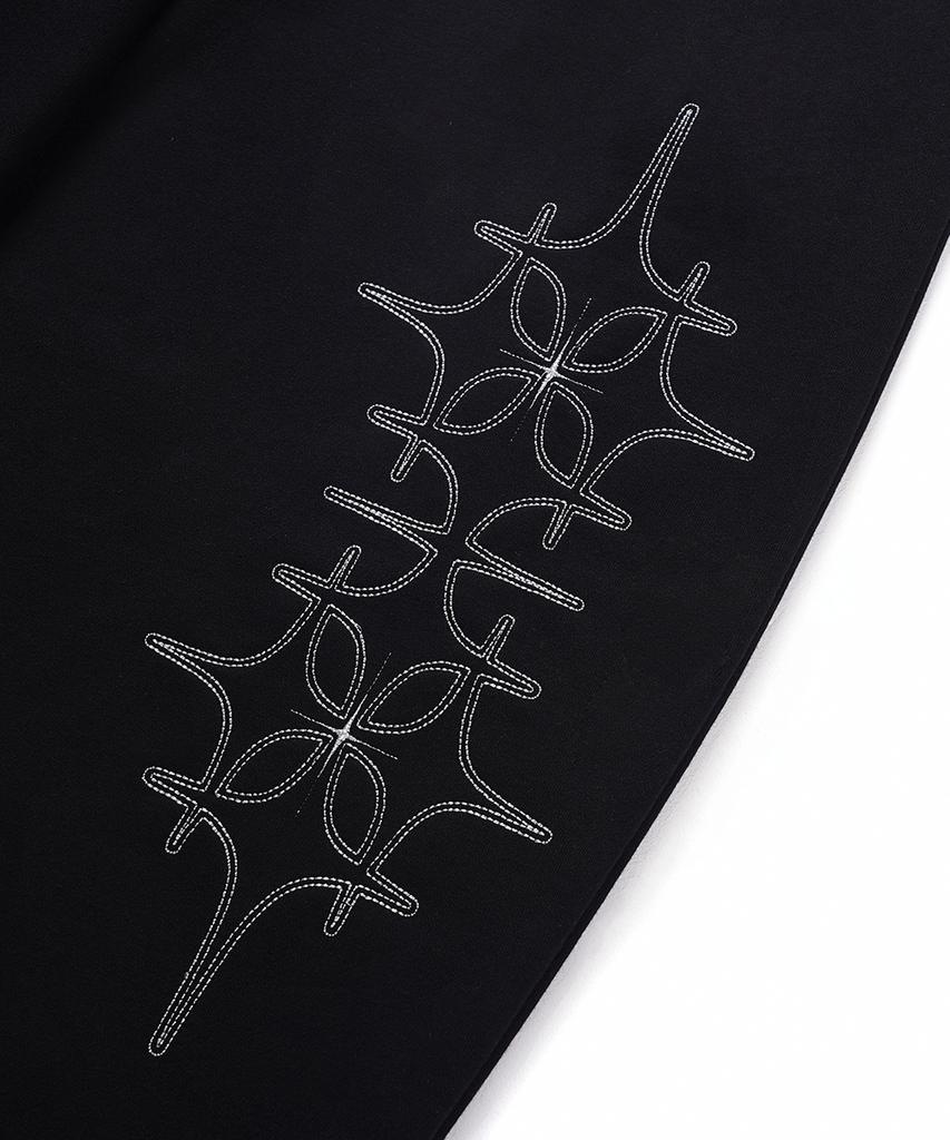 GAKKAI UNIONS Double Four-Star Balloon Pants Black