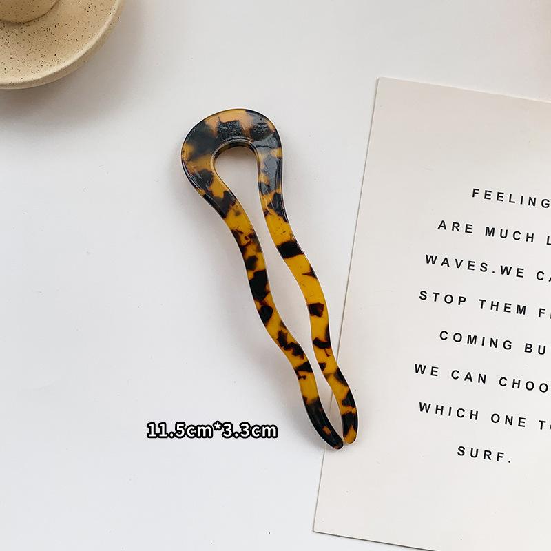 Mode Haarstäbe Haarspangen für Frauen Bunte Marmorstruktur Acetat Haarspange Mädchen Haaraccessoires Haarstäbe Neu