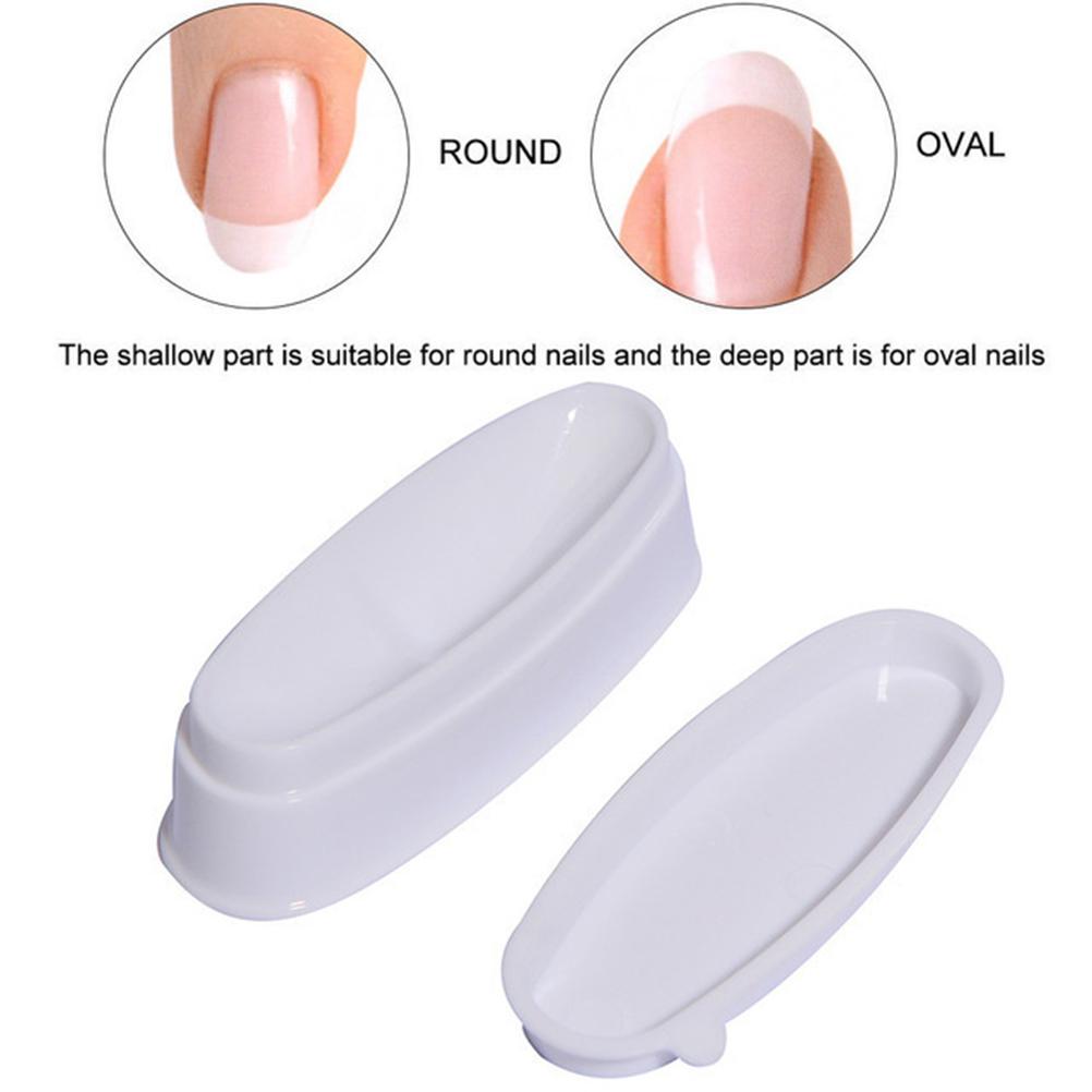 Nail Dipping Powder Box French Tip Tray Manicure Nail Dip Container for Nail Art and Makeup Tool