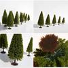 Dollhouse Ornament Sand Table Materia Greening Landscape Tower Pine Pine Tree Model Christmas Tree