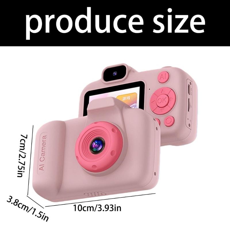 Childrens Pocket Size Learning Camera ABS Construction Digital Photo Selfie Device With AI Assistant