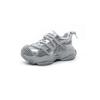 Leather 25 Years Old Summer New Mecha Dad Shoes Women Round Head Mesh Mesh Shoes Thick Sole Heightening Splicing Casual Shoes Women