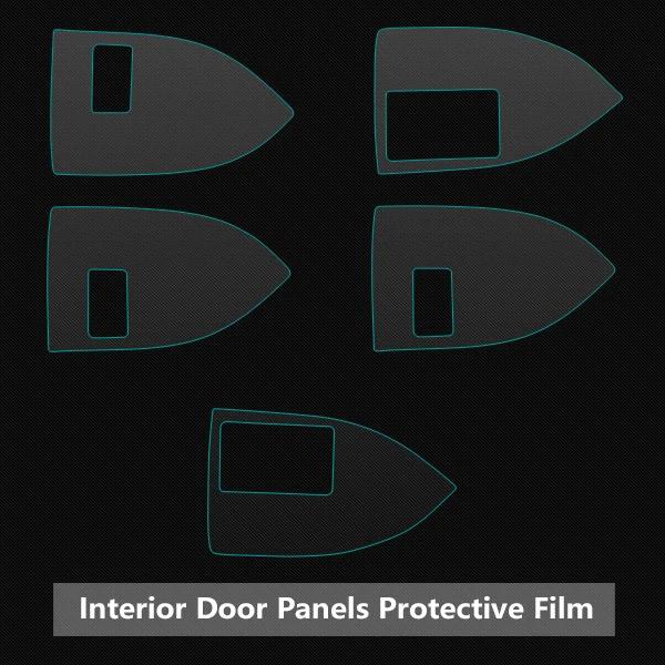 Car Interior Transparent TPU Film Console Panel Decor Protective Vinyl Wrap Sticker for Land Rover Range Rover SWB 2013-2017