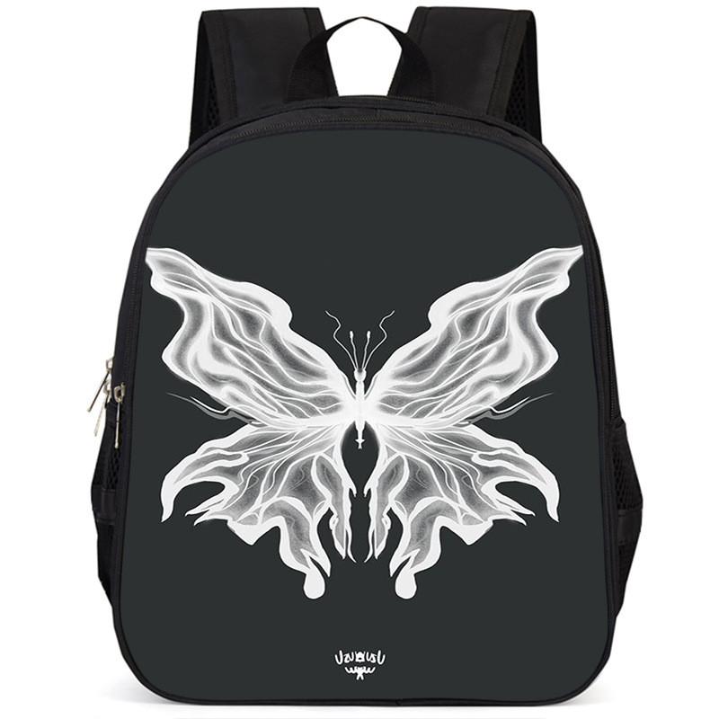 Large Capacity 15 Inch Lightweight Butterfly School Backpack For Kids Oxford Fabric