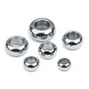 20pcs/lot Stainless Steel Beads Large Hole Round Loose Spacer Beads For Jewelry Making DIY Charms Bracelets Necklace Accessories