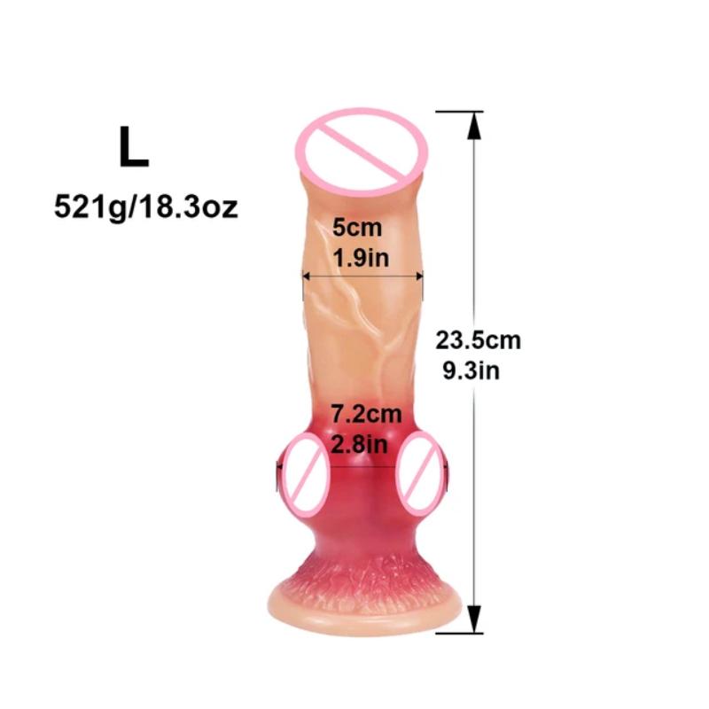 Huge Dog Cock Dildo, Simulated Penis, Animal Dildo, Sex Toy, Butt Plug, Female Masturbation Device, Women's Adult Products 18+