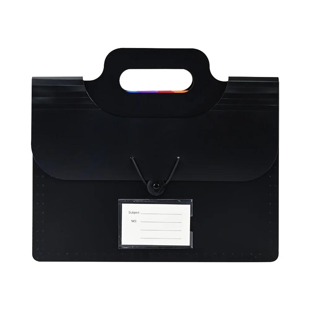 

Buckle Closure Expanded File Holder 13 Pocket a4 Document Bag Document Organizers Office Use