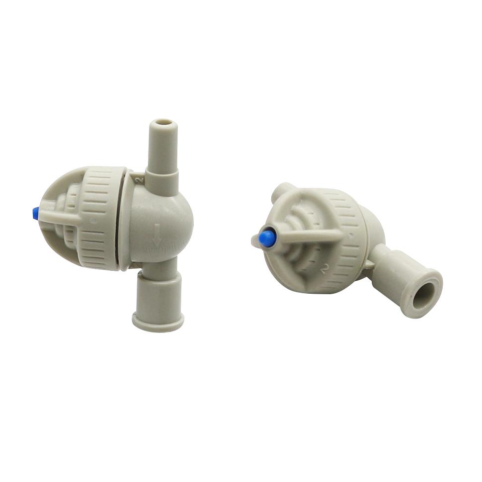 7,5mm Gartenbrause-Verbinder Leckverhinderungsventil Landwirtschaft Garten Rasen Bewässerungsschlauch-Fittings 4/7mm Schlauch 100 Stück