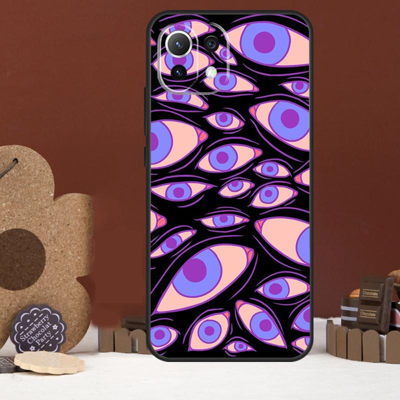 Eyes Pattern Case For Xiaomi 17 Pro Max 14 15 Ultra 15T 13T 14T POCO F8 Ultra F7 F5 F6 X5 X6 X7 Pro Cover