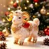 Chinese Acrylic Flat Hanging Ornament, Christmas Lamb Decoration for Holiday Tree and Home