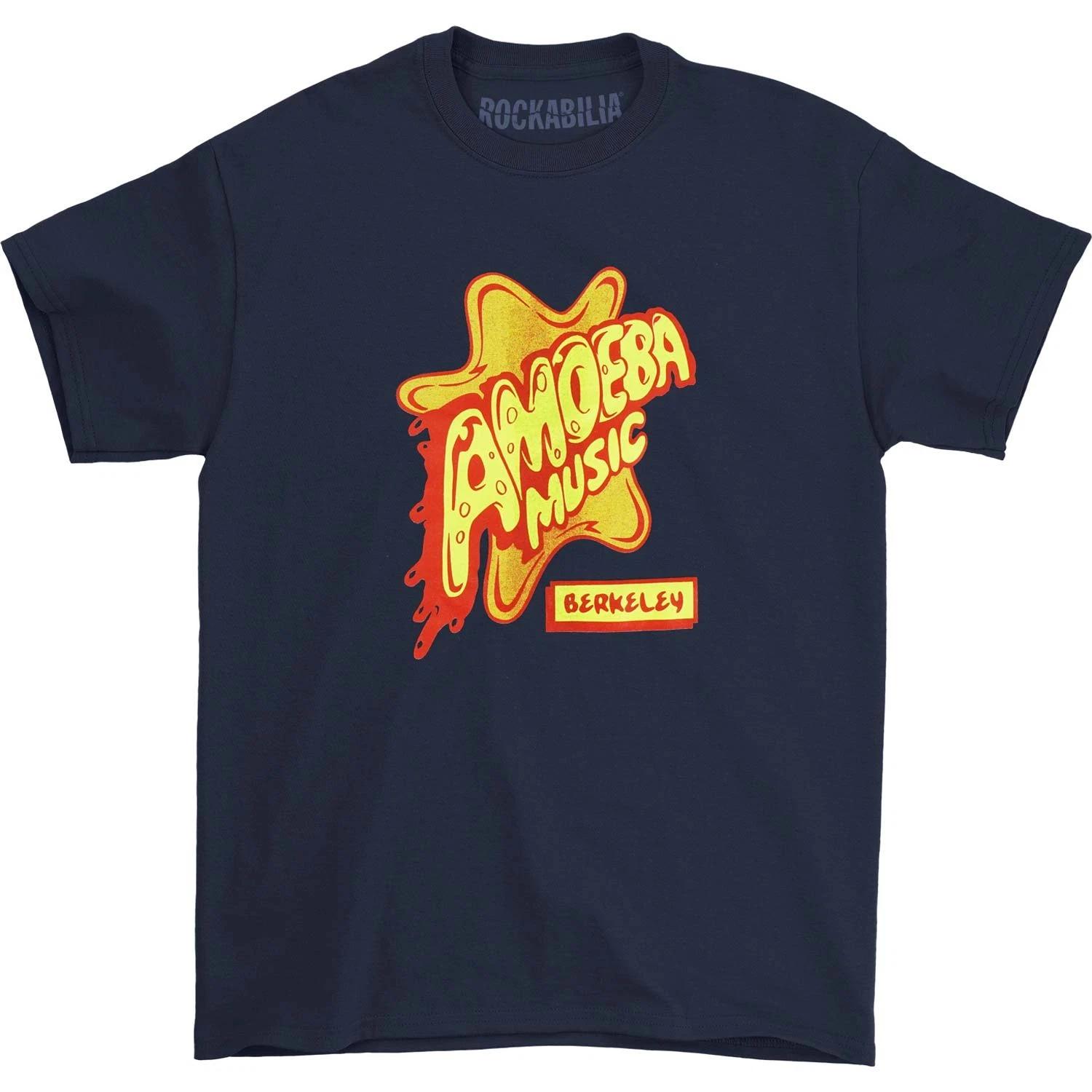 Men s Amoeba Music T-shirt Small Navy M