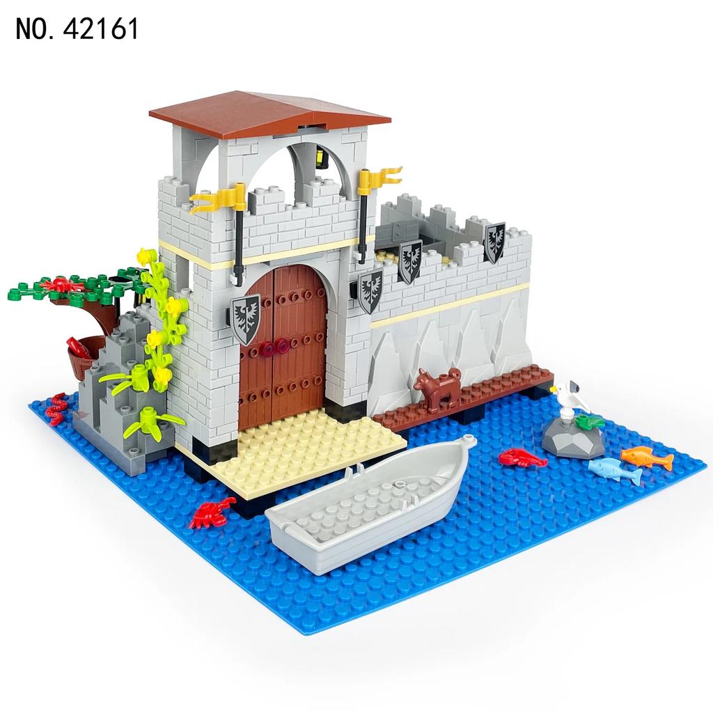 MOC Castle Building Block Assembly Military Weapon Fortress Figures Brick Compatible Army Construction Sence Model Toy Xmas Gift
