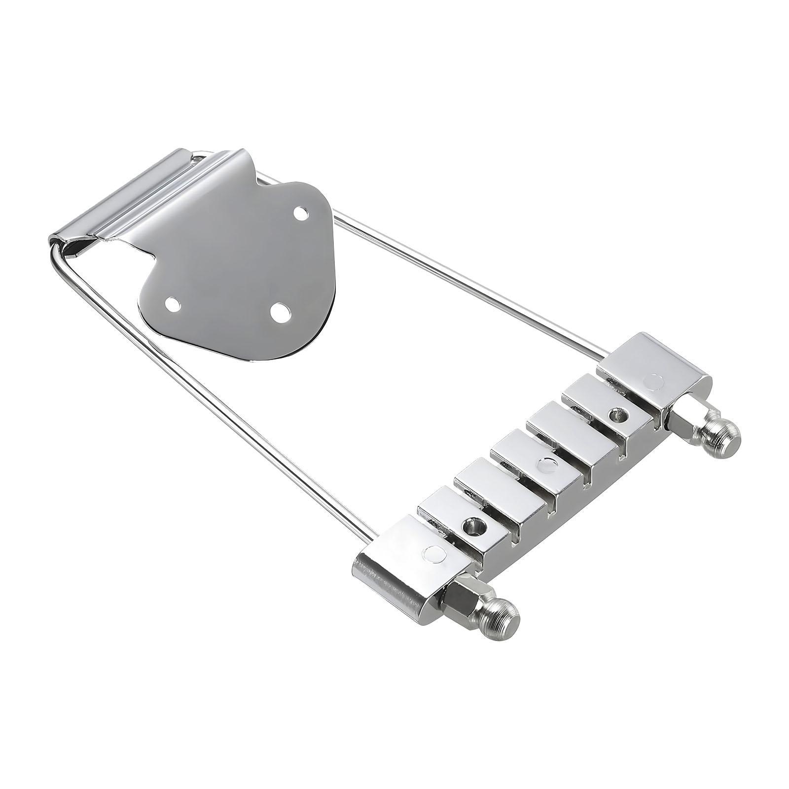 

High Performance Guitar Trapeze Tailpiece Bridge Durable Zinc Alloy for Jazz Archtop Guitar Setup and Repair
