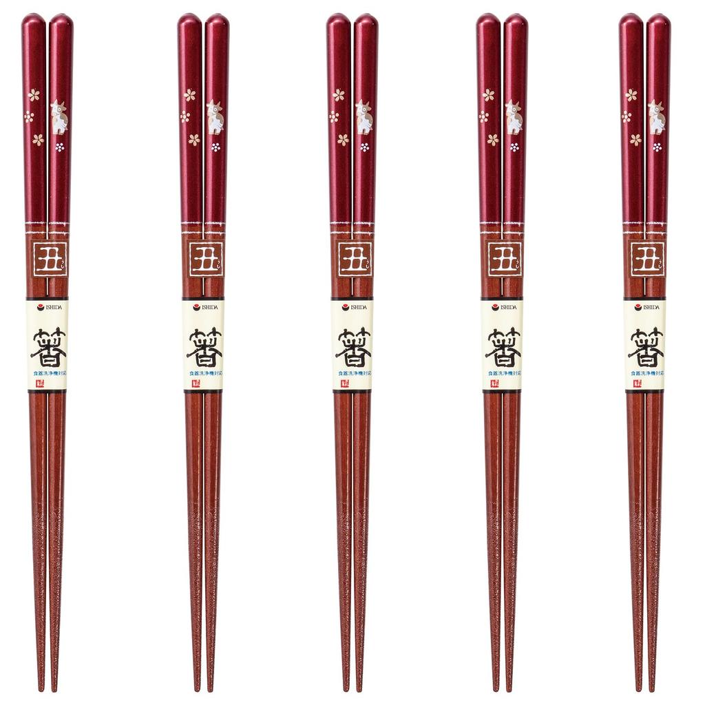 Happy Set of Dishwasher Made in PID7441 J-kitchens Chopsticks, 5, Material Wood, Safe, Japan,