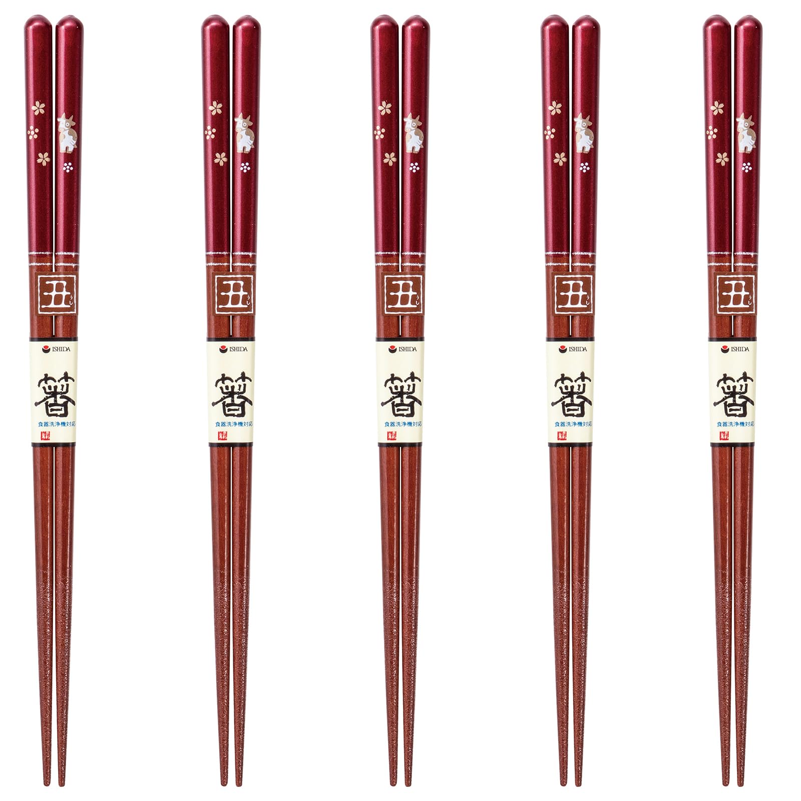 

Happy Set of Dishwasher Made in PID7441 J-kitchens Chopsticks, 5, Material Wood, Safe, Japan,