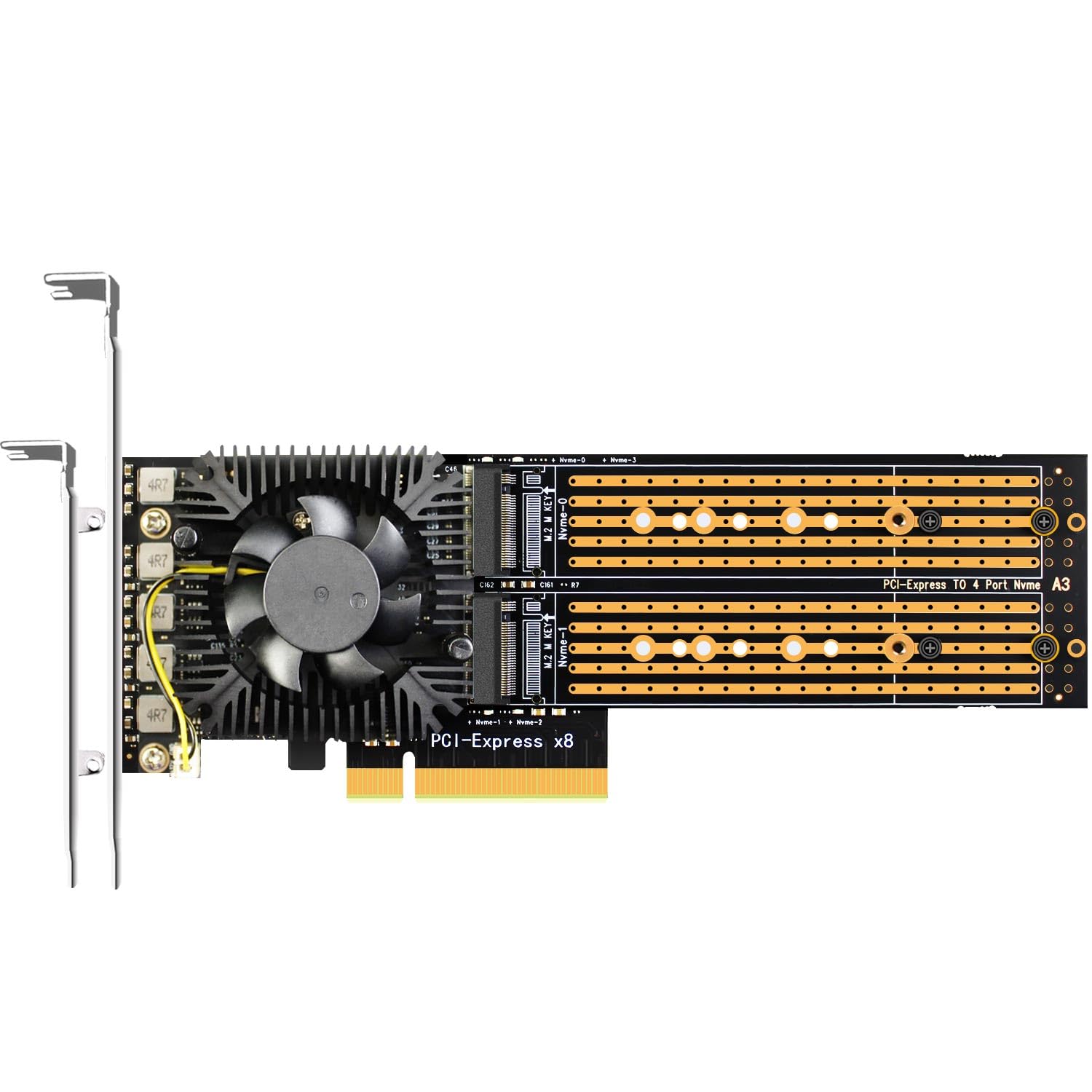 

GLOTRENDS PA40 NVMe до PCIe 4-портовий M.2 3.0