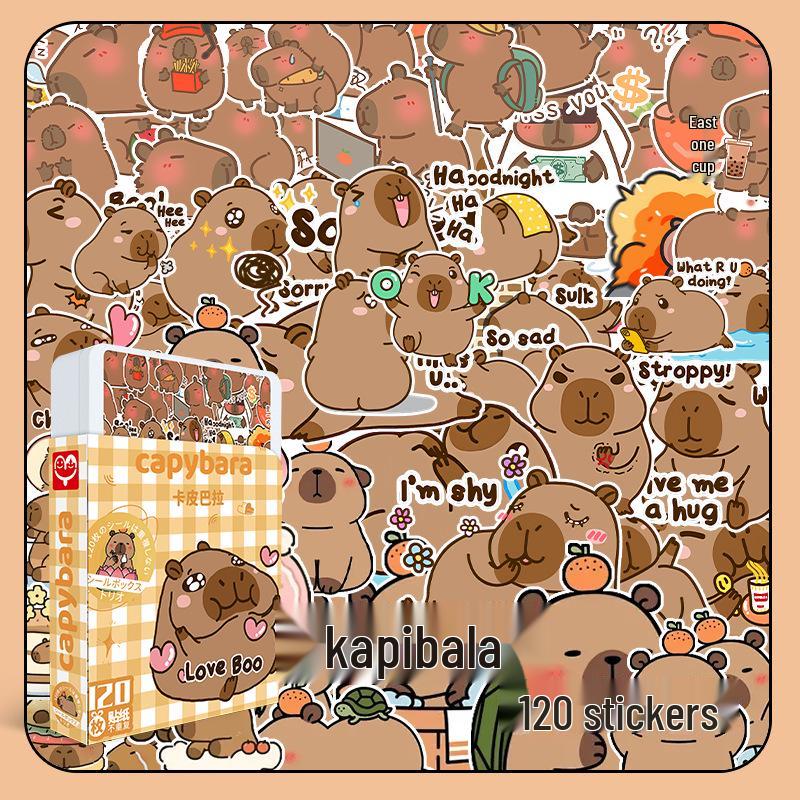 

Kapi Bala 120 Waterproof Self-Adhesive Cartoon Stickers for Journal Decoration