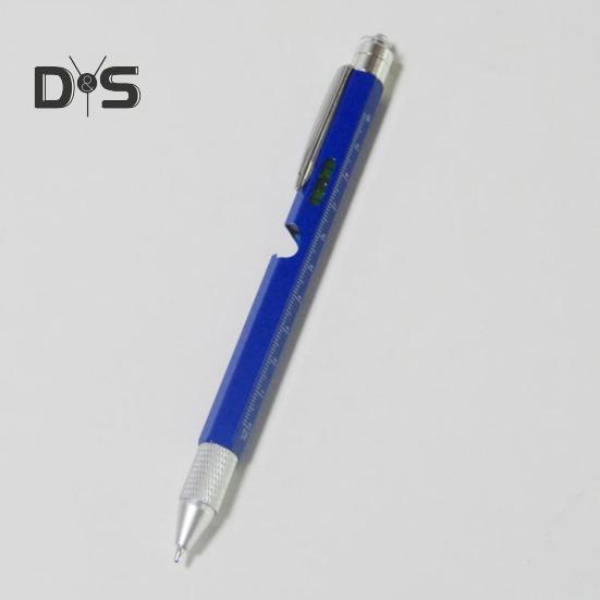 Mehrzweck-Werkzeugstift für Männer, LED-Licht, Schraubendreher, Lineal, Eingabestift, Wasserwaage, Flaschenöffner, Gadgets, 9-in-1-Multitool-Stift