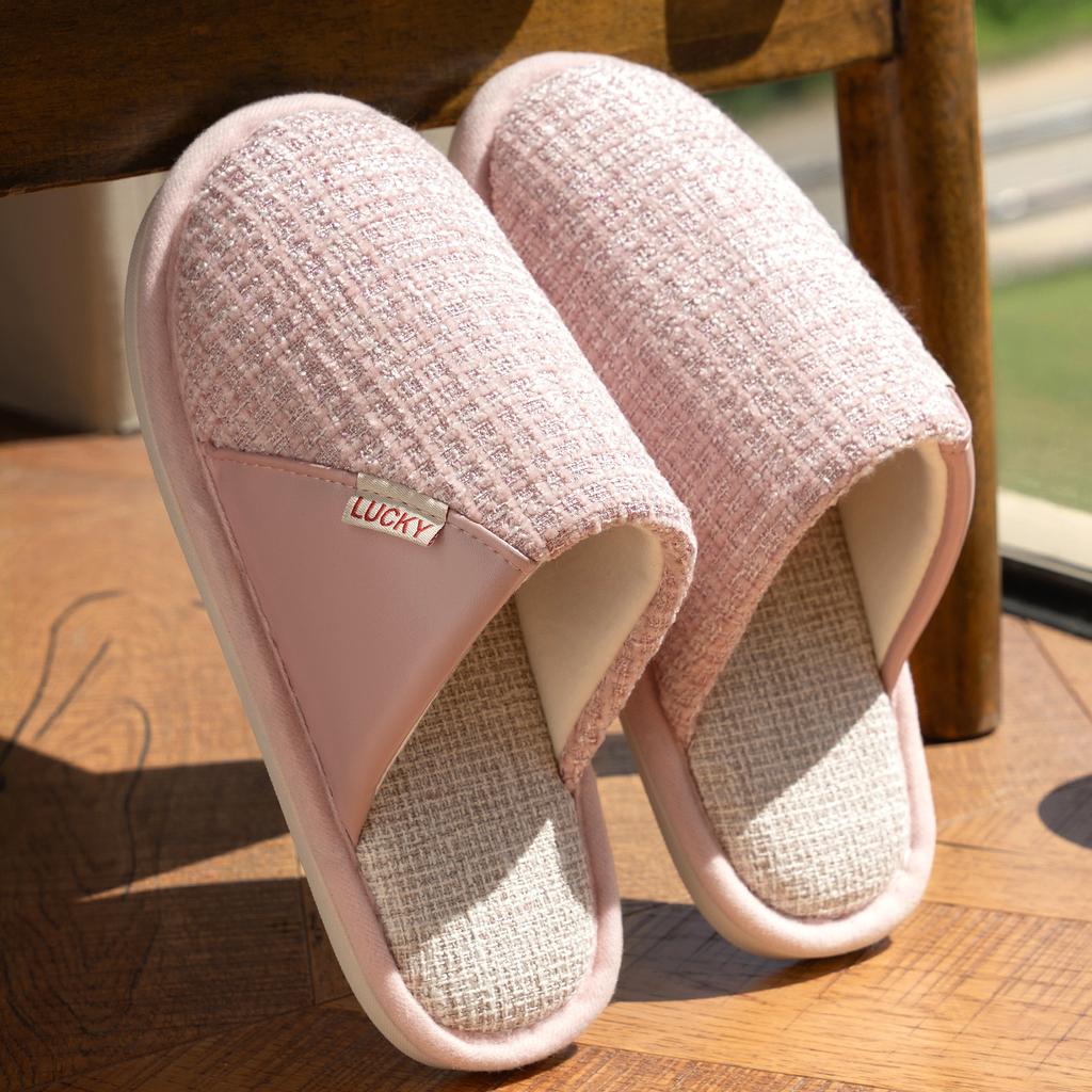 Baotou linen slippers 2025 new indoor home soft bottom breathable couple four seasons non-slip and deodorant slippers