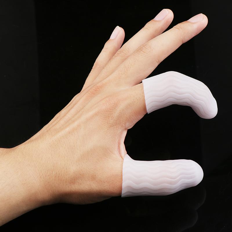 1 Paar Silikon-Gel-Schlauch-Verband, Finger-Zehen-Schutz, Handschuh-Ärmel, Schmerzlinderung