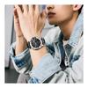 Watch for Men Analog Digital Quartz Watch 5 ATM Water Resistant Luminous Genuine Leather Strap Multifunctional Date Stopwatch Alarm Dual Time