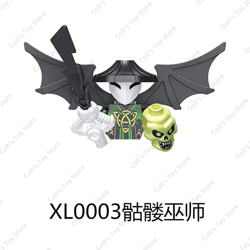 

НОВЫЙ Аниме Ниндзя Злой Моро Мини Фигурка Строительные Блоки Мистер. E Скелет Волшебник Куклы Кирпичики Модель Детские MOC Игрушки Подарки