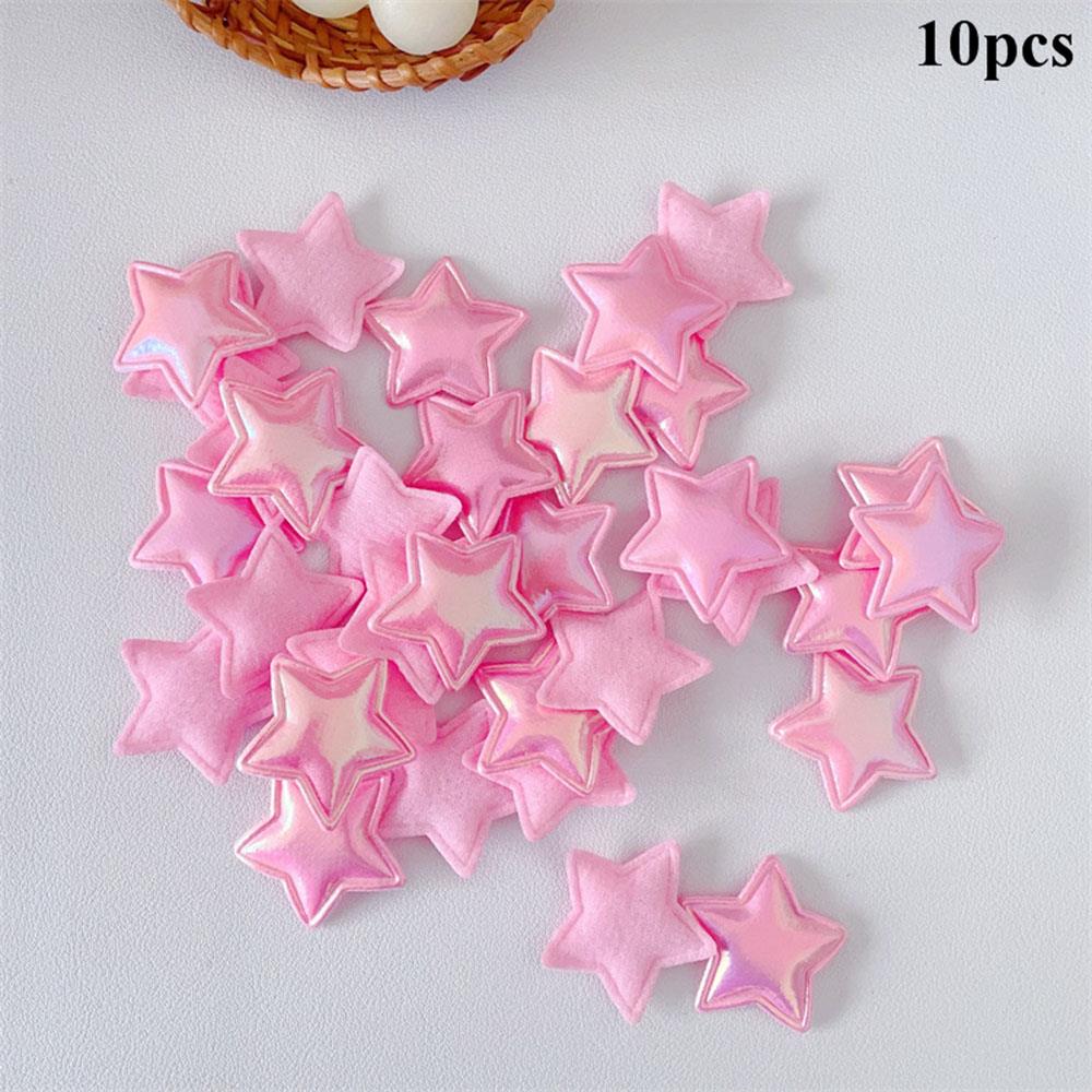 

10pcs Card Cover Decorative Accessories Materials Five-Pointed Star Accessory DIY Gift Decoration Packaging Girl Heart Cute рожевий