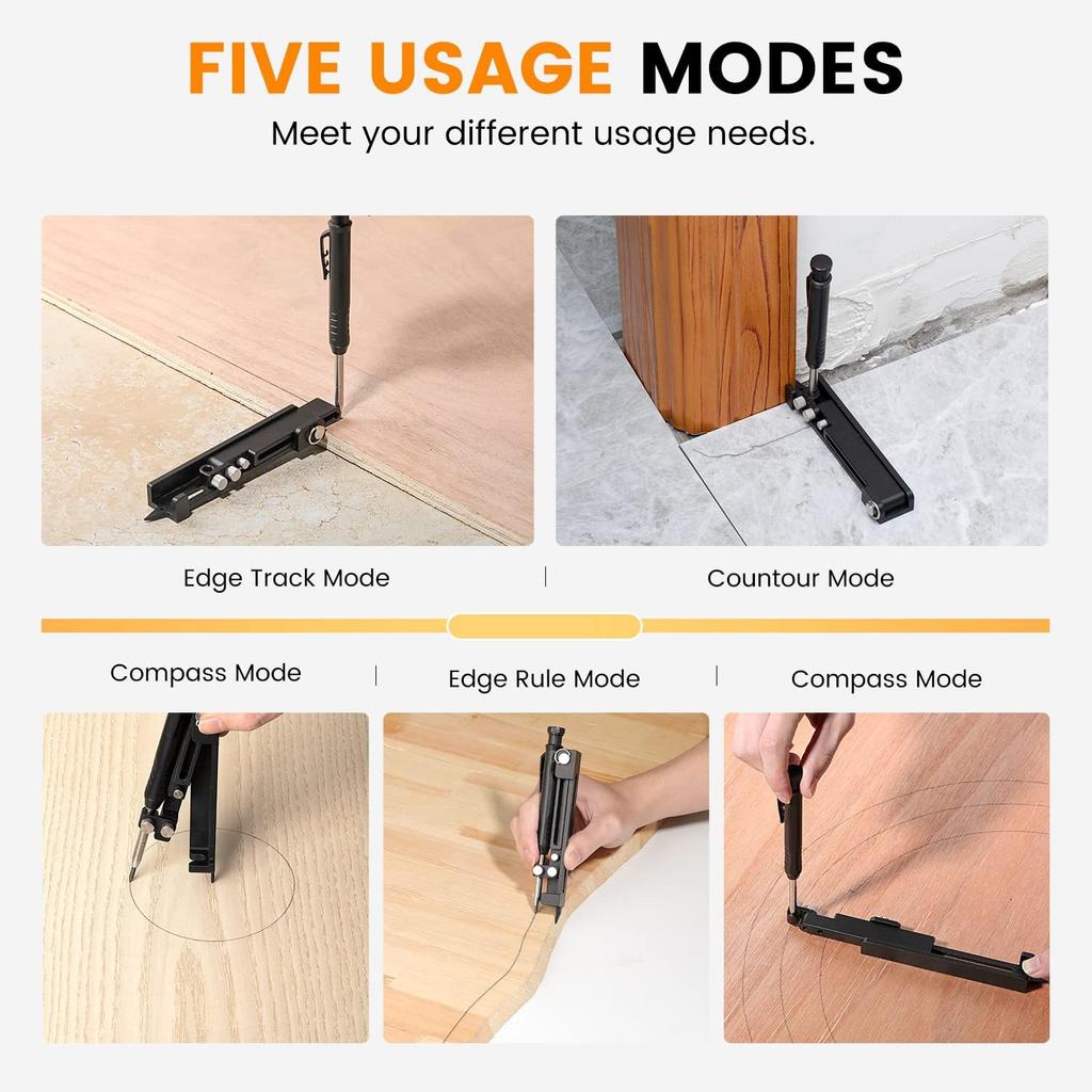 Multi-function Scribing Tool DIY Woodworking Scribe Tool Deep Hole Pencil,Scriber Carpentry Graffiti Line Maker Measuring Tool