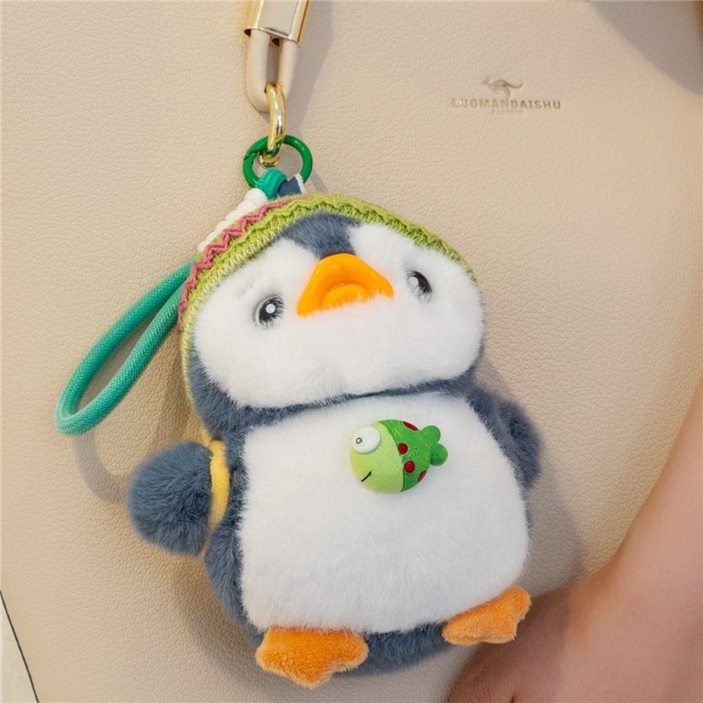 Backpack Charms Cartoon Plush Doll Pendant Japanese Style Cute Bag Pendant Penguin Keychain  Girls