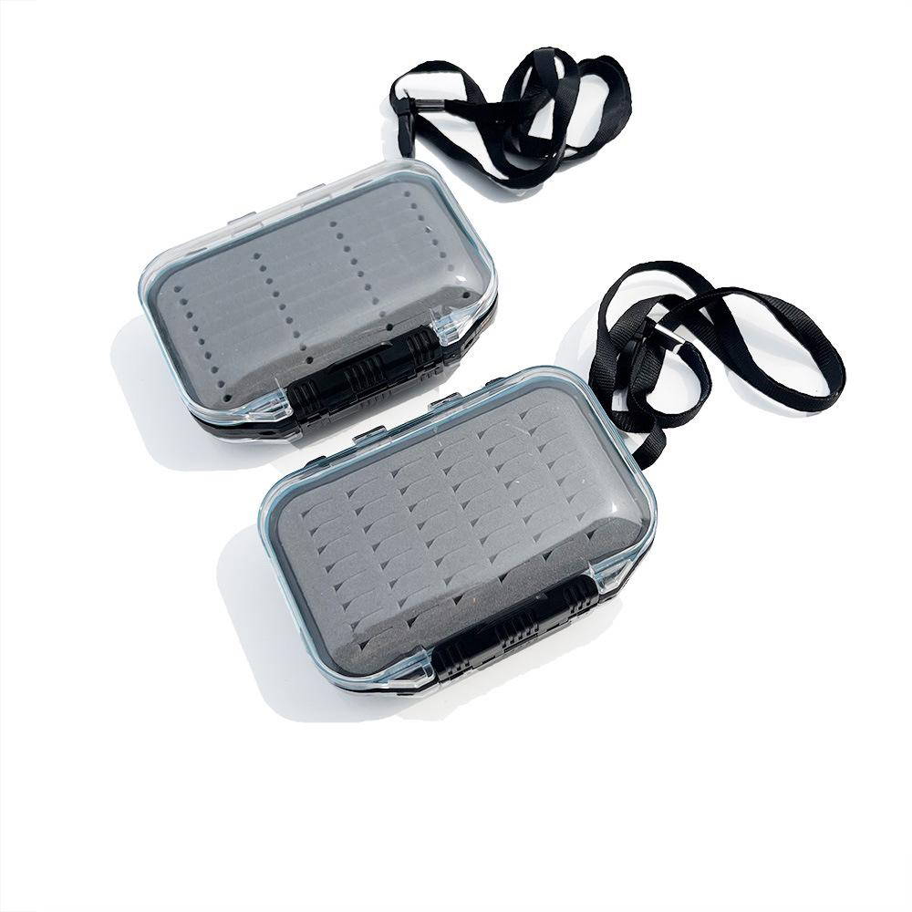 Double-Sided Fly Fishing Hook and Lure Storage Box for Hair Flies, Small Spinners, and Artificial Baits.