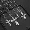 IF ME 4 Piece Fashion Pearl Cross Necklace Set Jewelry Women Trendy Shiny Daily Party Accessory Decorative Gift Idea For Her