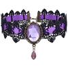 Gothic Viktorianische Schwarze Spitze Halskette Frauen Mädchen Boho Quaste Sexy Spitze Choker Steampunk Dark Loli Stil Halloween Schmuck