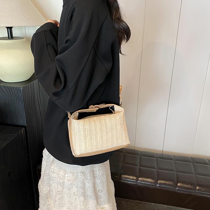 Geantă Tricotată Nouă Geantă de Mână Stil Coreean Geantă de Mână la Modă Geantă Mică Geantă de Plajă pentru Femei Vacanță la Plajă Geantă de Umăr Crossbody