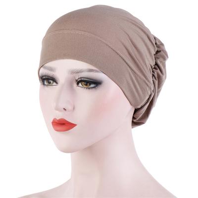 Damen Muslim Turban Schal Mütze Muslim Hijab Caps Weiche Baggy Beanie Mütze